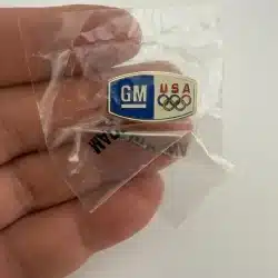 GM General Motors USA Olympics Rings Pin