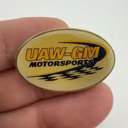 UAW-GM MOTORSPORTS RACING PIN