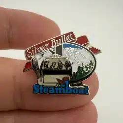 Vintage Silver Bullet Gondola Steamboat Ski Resort Pin Brooch