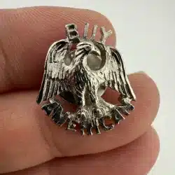 Buy American Eagle Pin - IAM Union Stamp On Rear - Silver Tone