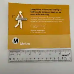 Alternative view of LACMTA Los Angeles Metro Safety Begins With Me Pin