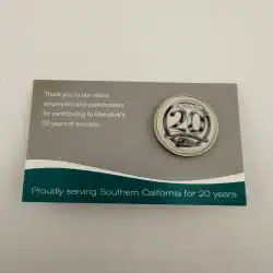 Southern California Metrolink 20th Anniversary Pin