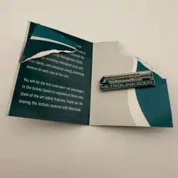 Southern California Metrolink 2009 Train Pin *damaged pamphlet*