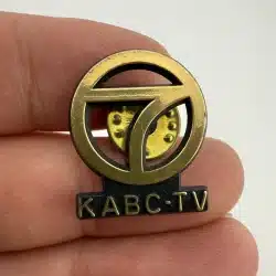Vintage KABC-TV ABC Channel 7 Pin - Los Angeles California - Plastic