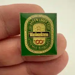 Vintage Heineken Lager Beer Pin - Brewed In Holland