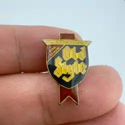 Alternative view of Vintage Heileman's Old Style Beer Pin - Red Ribbon Version