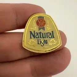Alternative view of Vintage Anheuser-Busch Natural Light Beer Pin