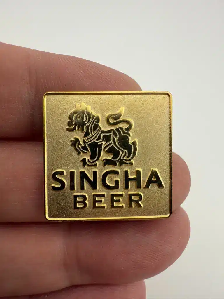 Singha Beer Pin with Garuda Golden Lion Logo - RARE/HTF