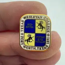 Texas Wesleyan College Crest Pin - Fort Worth, Texas - University