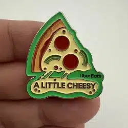 Uber Eats Pizza Pin - A Little Cheesy