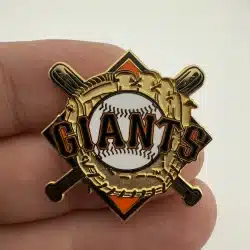 San Francisco Giants Pin with Baseball, Glove, and Crossed Bats by Peter David