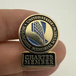United States Holocaust Memorial Museum Charter Member Pin