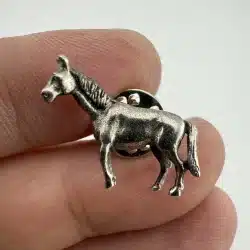 Vintage Sterling Silver Horse Pin Brooch