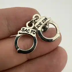 Sacramento Police Officer Joseph Joe Chairez Badge 238 Handcuffs Pin