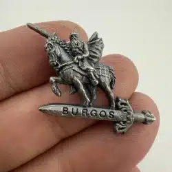 Knight On Horseback Burgos Sword Pin