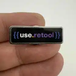 Retool Software Development Promotional Pin