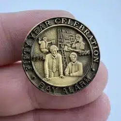 Bay Alarm Company 50 Year Celebration Tie Tack Pin - 1946 - 1996