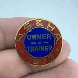 N.S. & H.A. Owner Trainer 1973 Pin - Horse Related