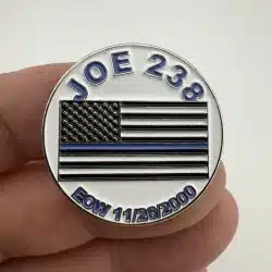Sacramento Police Officer Joseph Joe Chairez Blue Line Flag Pin - EOW 11/26/2000