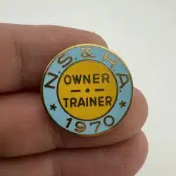N.S. & H.A. Owner Trainer 1970 Pin - Horse Related