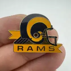 Vintage 1984 St. Louis Rams Football Helmet Pin by Peter David