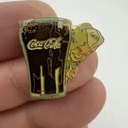 Glass of Coca-Cola Pin with Waiter Boy