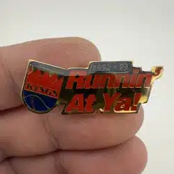 Sacramento Kings 1992-1993 Runnin' At Ya! Lapel Hat Pin