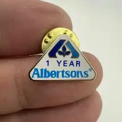 Albertsons Supermarket Grocery Store 1-Year Company Service Employee Award Pin