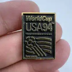 World Cup USA 1994 Soccer Pin - Black and Gold Tone