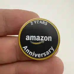 Amazon 2 Year Anniversary Employee Pin with logo