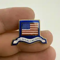 The Republican Party American Flag Political Campaign Lapel Pin