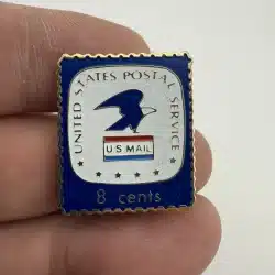 USPS United States Postal Server U.S. Mail 8 Cents Stamp Pin