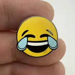 Pintrill Laughing Emoji Lapel Hat Pin