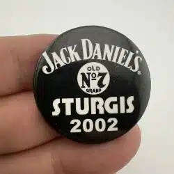Jack Daniels Old No 7 Sturgis Brand Motorcycle Rally Pinback Button