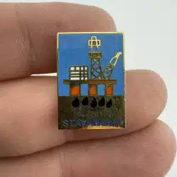 The Oil City Oljebyen Stavanger Norway Pin - Offshore Oil Rig