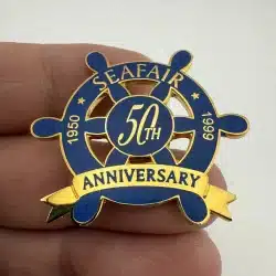 Seattle Seafair 50TH Anniversary Lapel Hat Pin - 1950-1999