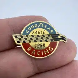 Goodyear Racing Eagle 1988 Pin - Checkered Eagle Logo