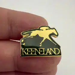 Keeneland Logo Lapel Pin - Green and Gold Tone