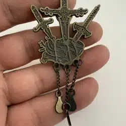 Three Of Swords Pin by VONN - Dual Clasp