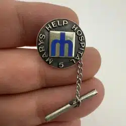 Mary's Help Hospital 5 Year Employee Service Award Pin - Jostens Sterling Silver