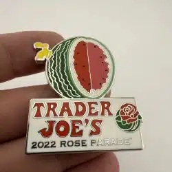 Alternative view of 2022 Trader Joe's Rose Parade Pin - Watermelon with Spigot