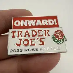 Alternative view of 2023 Trader Joe's Rose Parade Pin - Onward!