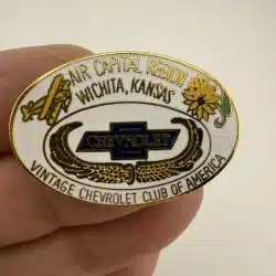 VCCA Vintage Chevrolet Club of America Pin - Air Capital Region Wichita Kansas