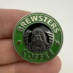 Brewsters Coffee Lapel Hat Pin