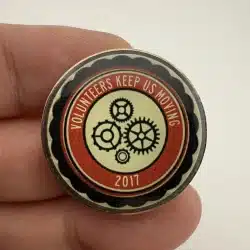 VOLUNTEERS KEEP US MOVING Pin - Rotary International?
