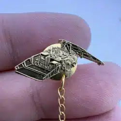 Unknown Vintage Satellite Tie Tack Pin - Gold Tone