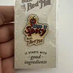 Bob's Red Mill Keep It Spicy Pin - Flaming Pepper