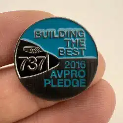 BOEING 737 Pin - 2016 - AVPRO Pledge - BUILDING THE BEST