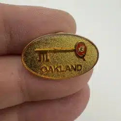 Oakland Skeleton Q13 Key Lapel Hat Pin - Antique Skeleton Key KY-13