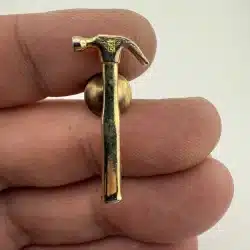 Vintage CRC Gold Tone Hammer Tie Tack Pin